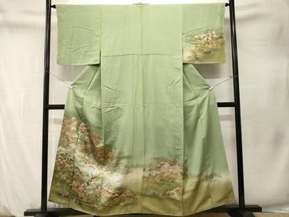 平和屋着物■訪問着　御所解文　暈し染め　金銀彩　正絹　逸品　CABM1548ev