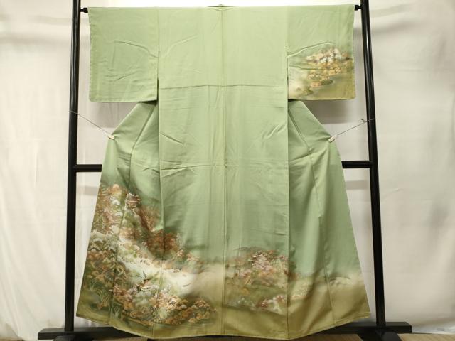 平和屋着物■訪問着　御所解文　暈し染め　金銀彩　正絹　逸品　CABM1548ev