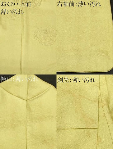 平和屋着物■中国三大刺繍　相良刺繍　総刺繍　訪問着　絵皿花文　枯草色　正絹　逸品　CABM1550ev