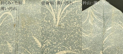 平和屋着物■上質な小紋　霰草花文　正絹　逸品　CABM1565ev