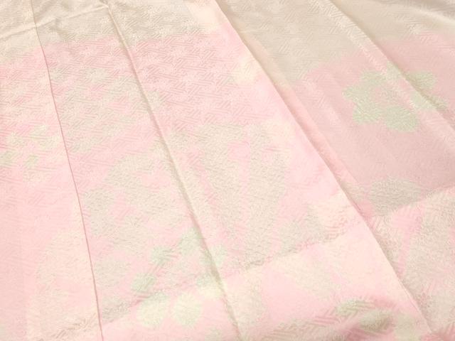 平和屋着物■長襦袢　袷　扇面花文　暈し染め　正絹　逸品　CABM1570ev