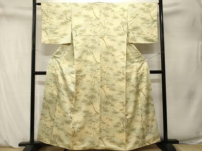 平和屋着物■上質な小紋　樹林文　暈し染め　正絹　逸品　CABM1572ev