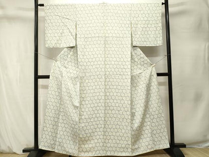 平和屋着物■上質な小紋　菊文　宝尽し地紋　正絹　逸品　CABM1573ev