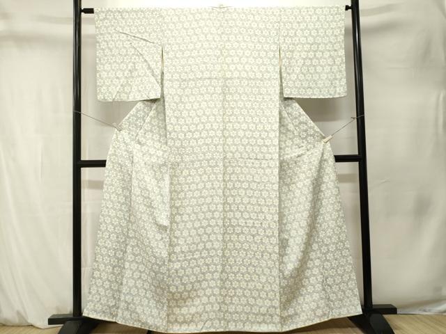 平和屋着物■上質な小紋　菊文　宝尽し地紋　正絹　逸品　CABM1573ev