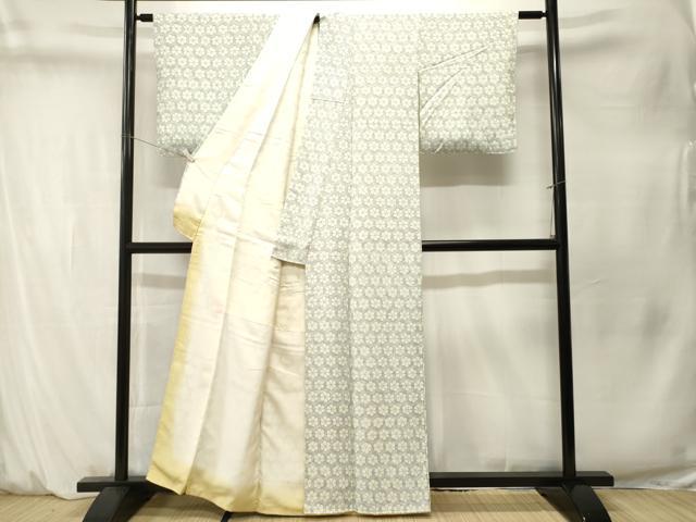 平和屋着物■上質な小紋　菊文　宝尽し地紋　正絹　逸品　CABM1573ev