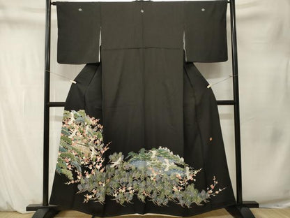 平和屋着物■豪華黒留袖　作家物　御所解文　正絹　逸品　CABM1574ev
