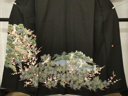 平和屋着物■豪華黒留袖　作家物　御所解文　正絹　逸品　CABM1574ev