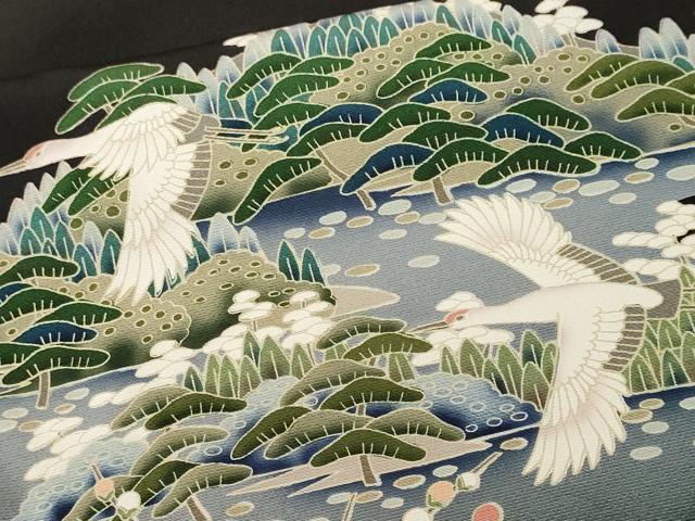 平和屋着物■豪華黒留袖　作家物　御所解文　正絹　逸品　CABM1574ev