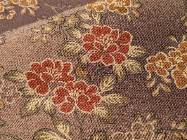 平和屋着物■上質な小紋　枝花文　暈し染め　正絹　逸品　CABM1589ev