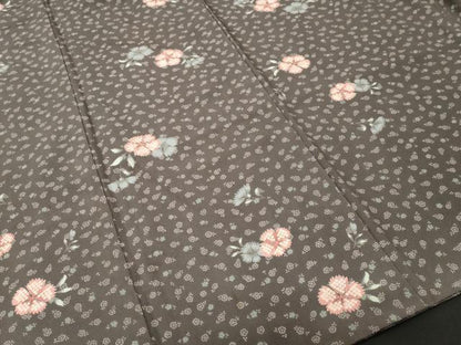 平和屋着物■小紋　草花文　洗える着物　CABM1613ev