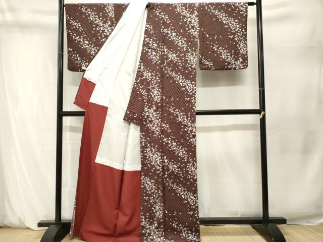 平和屋着物■小紋　毎桜文　洗える着物　CABM1615ev