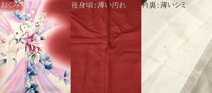 平和屋着物■訪問着　草花文　暈し染め　正絹　逸品　CABM1619ev