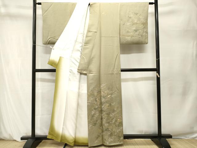 平和屋着物■訪問着　楽器笹竹文　打ち出の小槌　金銀彩　正絹　逸品　CABM1620ev