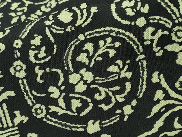 平和屋着物■本場大島紬　唐草花間道　正絹　逸品　CABM1625ev