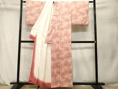 平和屋着物■上質な小紋　霞芒文　暈し染め　正絹　逸品　CABM1627ev