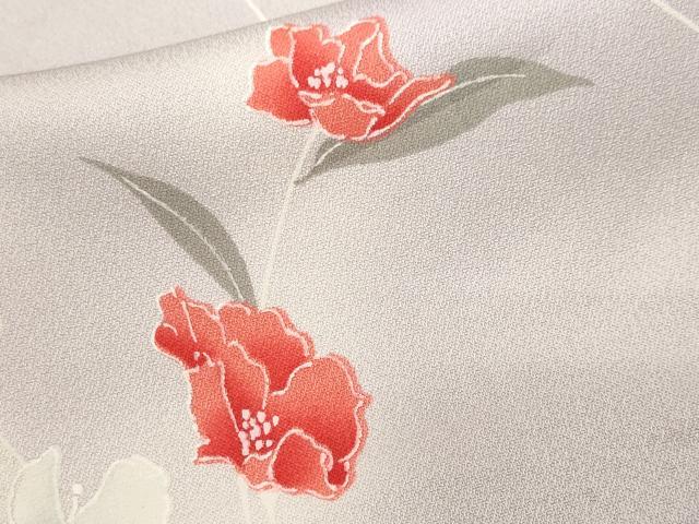 平和屋着物■上質な小紋　草花文　暈し染め　正絹　逸品　CABM1629ev