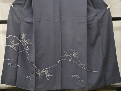 平和屋着物■訪問着　石庭　枝松葉文　正絹　逸品　CABM1630ev