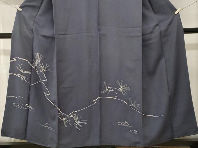 平和屋着物■訪問着　石庭　枝松葉文　正絹　逸品　CABM1630ev