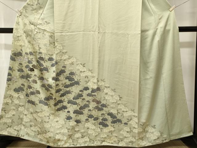 平和屋着物■訪問着　刺繍　椿　金彩　正絹　逸品　CABM1632ev