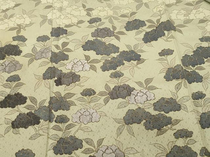 平和屋着物■訪問着　刺繍　椿　金彩　正絹　逸品　CABM1632ev