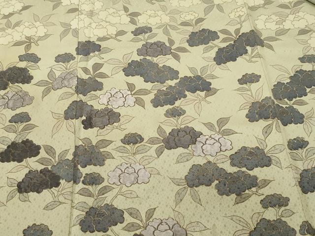 平和屋着物■訪問着　刺繍　椿　金彩　正絹　逸品　CABM1632ev