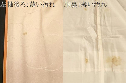 平和屋着物■訪問着　芝草枝花文　暈し染め　正絹　逸品　CABM1638ev