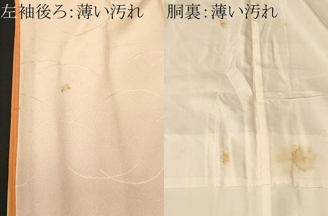 平和屋着物■訪問着　芝草枝花文　暈し染め　正絹　逸品　CABM1638ev