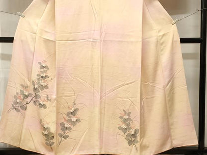 平和屋着物■訪問着　芝草枝花文　暈し染め　正絹　逸品　CABM1638ev