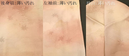 平和屋着物■上質な小紋　霞文　雲取り流水花地紋　暈し染め　正絹　逸品　CABM1640ev