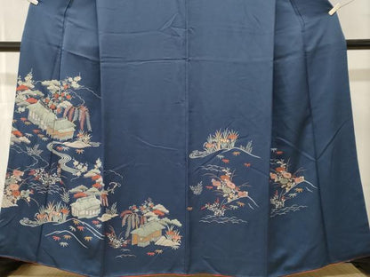 平和屋着物■訪問着　刺繍　御所解文　金彩　正絹　逸品　CABM1648ev