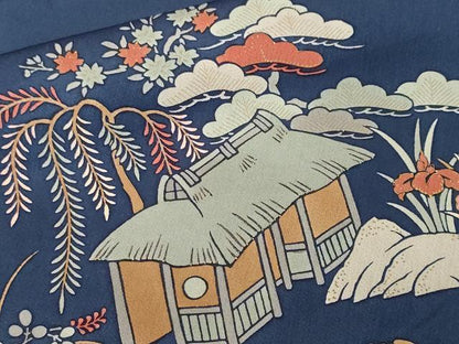 平和屋着物■訪問着　刺繍　御所解文　金彩　正絹　逸品　CABM1648ev