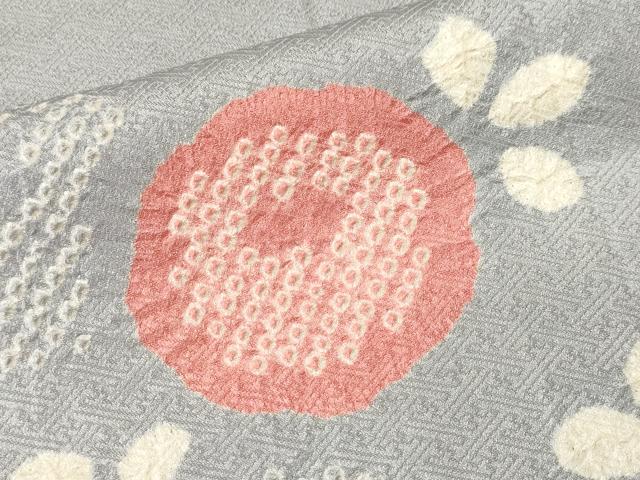 平和屋着物■訪問着　絞り　万寿菊　金彩　正絹　逸品　CABM1654ev