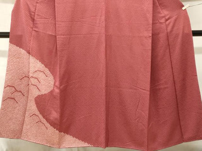 平和屋着物■訪問着　総絞り　芝草文　正絹　逸品　CABM1657ev