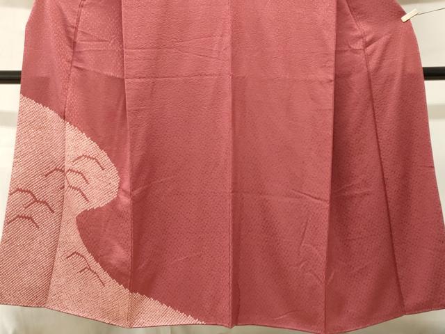 平和屋着物■訪問着　総絞り　芝草文　正絹　逸品　CABM1657ev