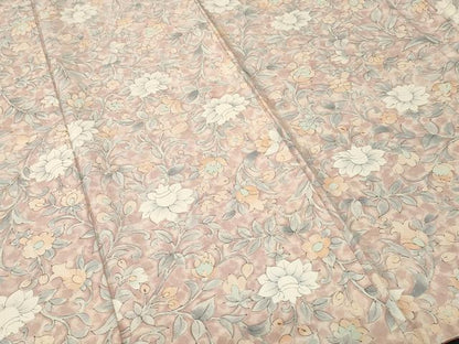 平和屋着物■上質な小紋　更紗枝花文　正絹　逸品　CABM1662ev