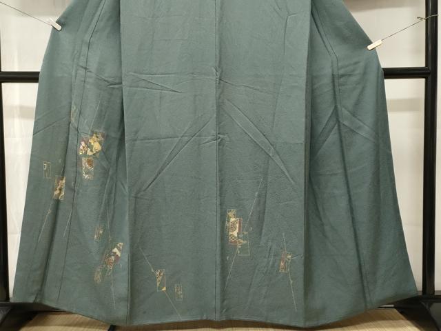 平和屋着物■訪問着　玩具文　色紙毬花文　金彩　正絹　逸品　CABM1663ev