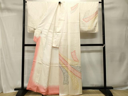 平和屋着物■訪問着　絞り　熨斗吉祥文　ますいわ屋扱い　正絹　逸品　CABM1667ev