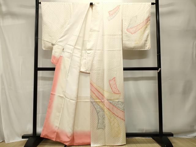 平和屋着物■訪問着　絞り　熨斗吉祥文　ますいわ屋扱い　正絹　逸品　CABM1667ev