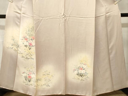 平和屋着物■訪問着　草花文　暈し染め　正絹　逸品　CABM1675ev
