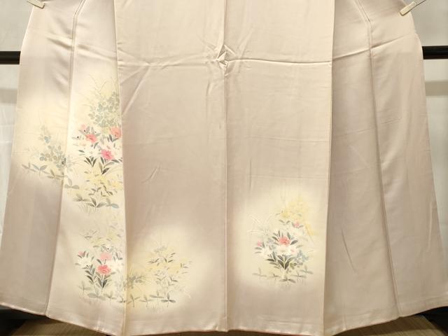 平和屋着物■訪問着　草花文　暈し染め　正絹　逸品　CABM1675ev