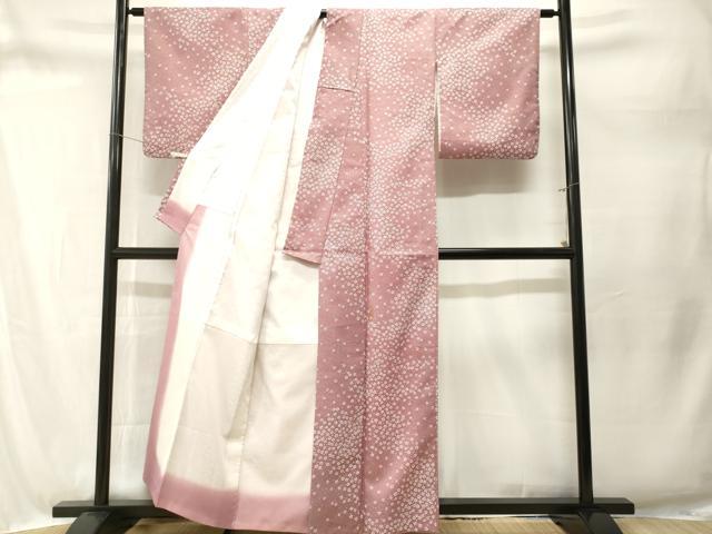 平和屋着物■小紋　舞花文　洗える着物　CABM1683ev