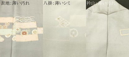 平和屋着物■訪問着　雪芝吉祥草花文　金彩　正絹　逸品　CABM1686ev