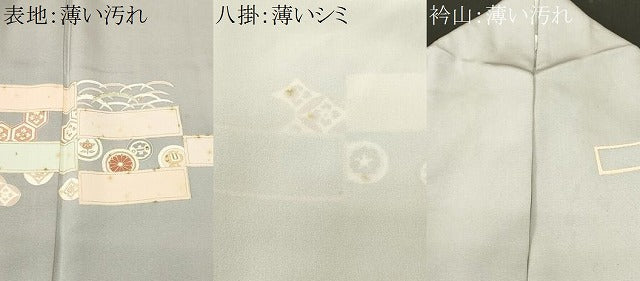 平和屋着物■訪問着　雪芝吉祥草花文　金彩　正絹　逸品　CABM1686ev