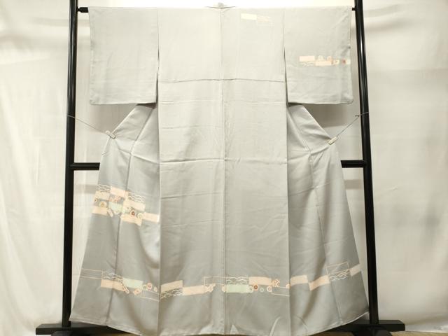 平和屋着物■訪問着　雪芝吉祥草花文　金彩　正絹　逸品　CABM1686ev