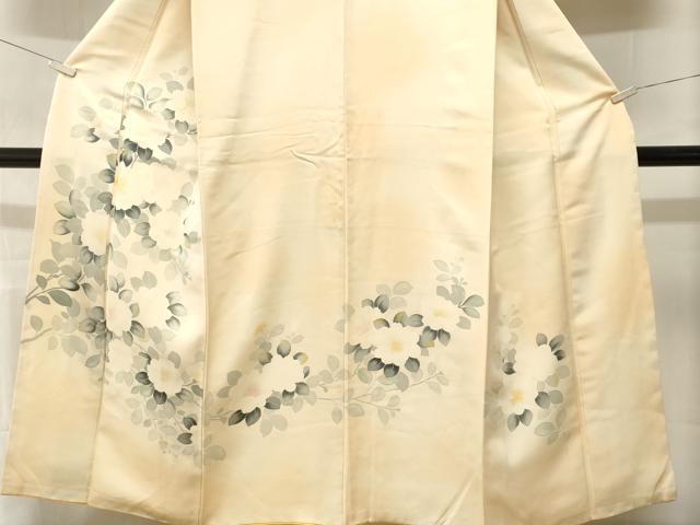平和屋着物■訪問着　枝花文　暈し染め　正絹　逸品　CABM1687ev