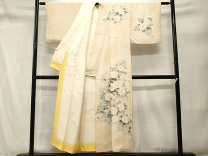 平和屋着物■訪問着　枝花文　暈し染め　正絹　逸品　CABM1687ev