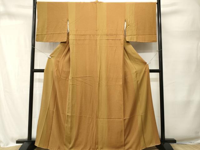 平和屋着物■上質な小紋　花繋ぎ間道　正絹　逸品　CABM1693ev