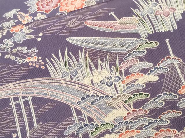 平和屋着物■訪問着　御所解文　正絹　逸品　CABM1694ev