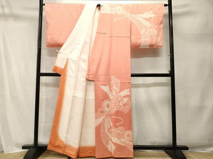 平和屋着物■訪問着　総絞り　束ね熨斗鼓文　正絹　逸品　CABM1709ev