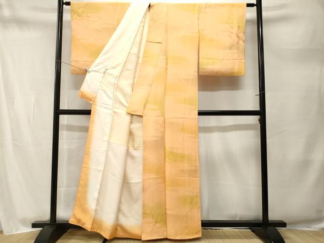 平和屋着物■上質な小紋　霞枝葉文　暈し染め　正絹　逸品　CABM1711ev